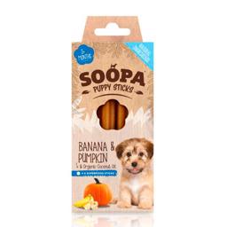 Soopa Vegansk Hunde Snack Banana & Pumpkin Puppy Dental Sticks